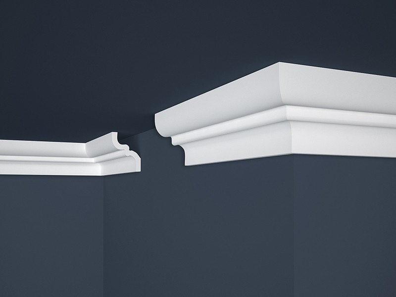 Украсна лајсна LUX E-9, полистирен (65x80mm, 2m) Bomax