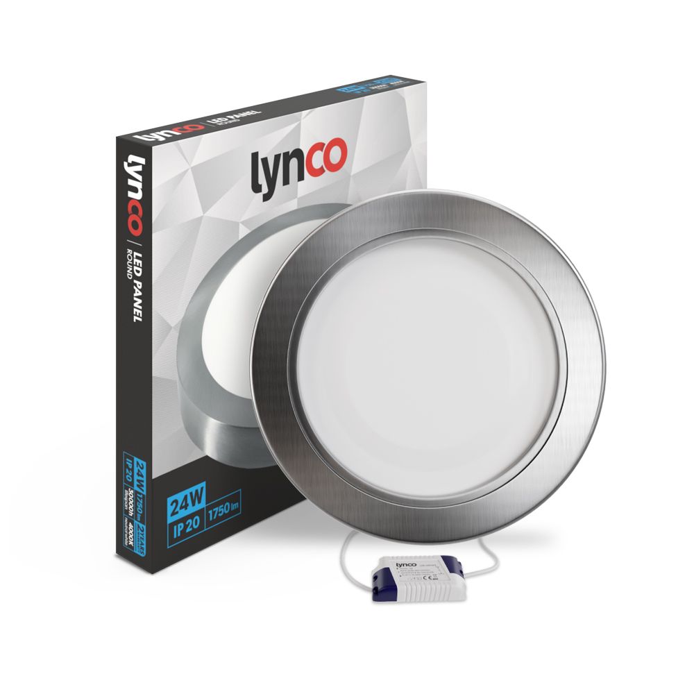 LED Панел ОГ, хром (24W, 4000K) Lynco