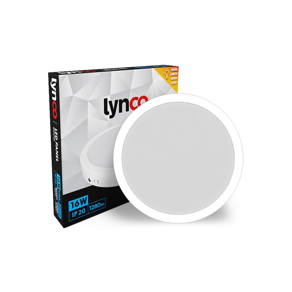LED Панел ОГ пластичен (16W, 6500K) Lynco