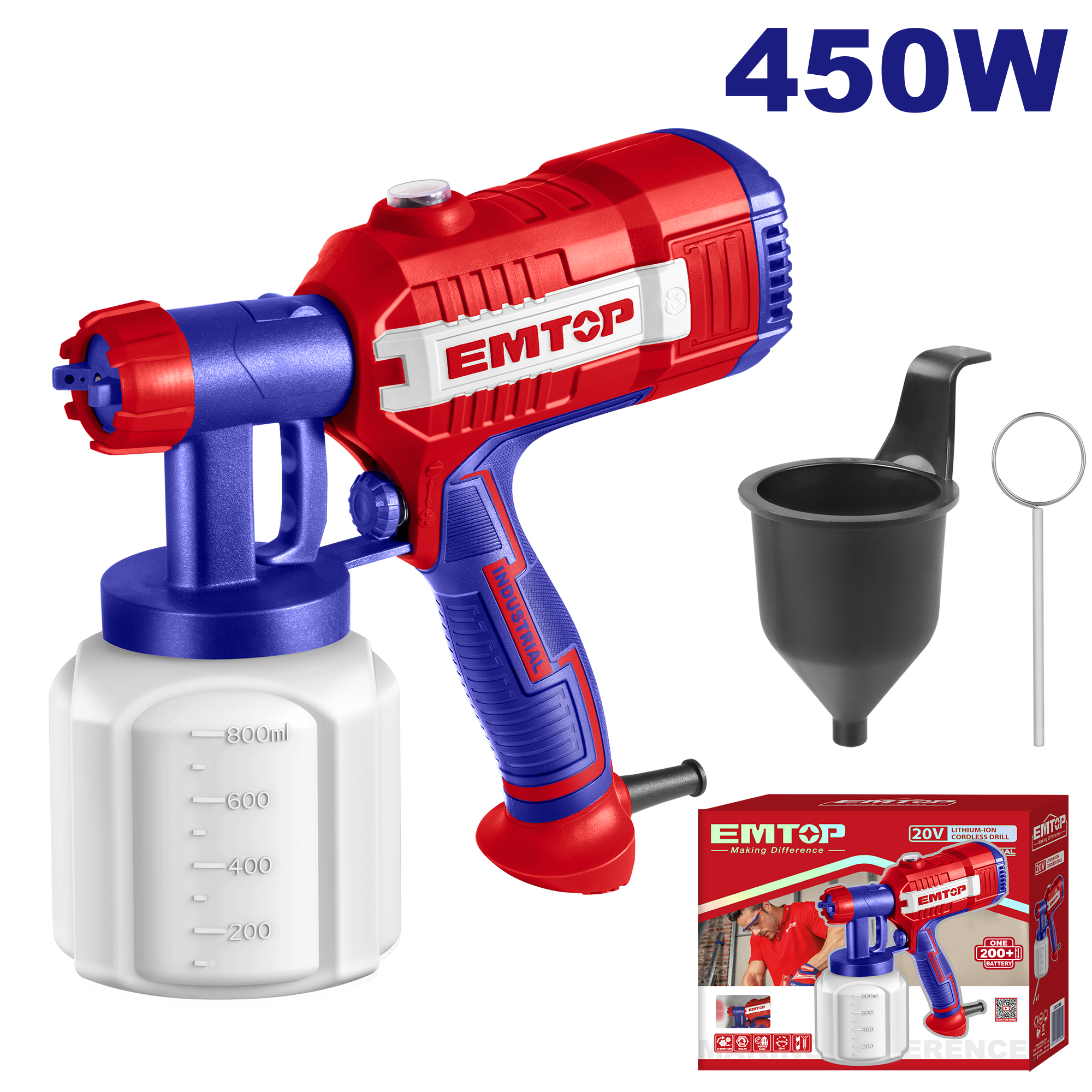 Електричен пиштол - спреј за боја ESGN35001 Emtop