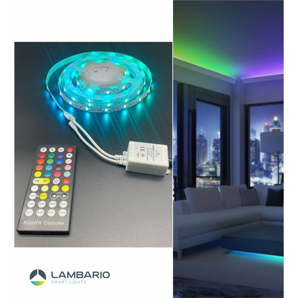 Лед лента 24VDC 14.4W 5m Lambario