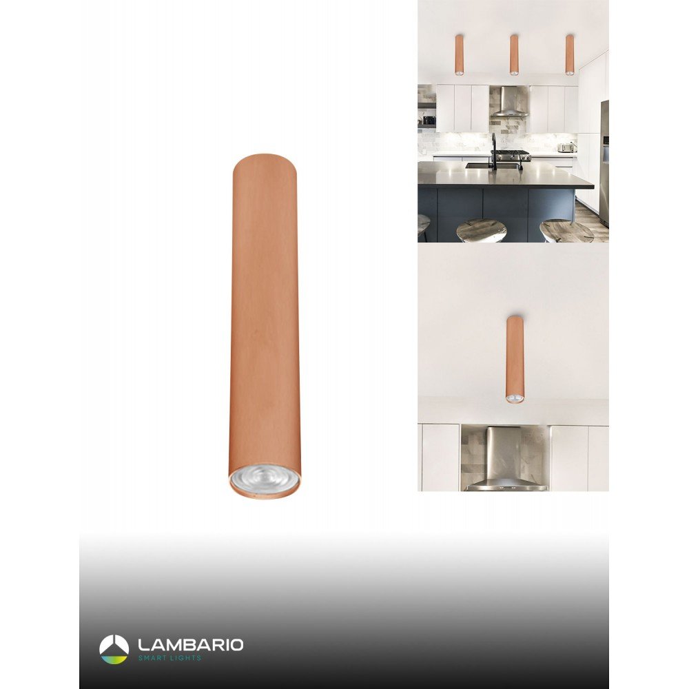 Спот за GU10 rosegold цилиндар OG Lambario