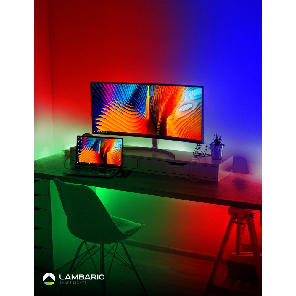 Лед лента 12VDC 14.4W RGB 5m Lambario