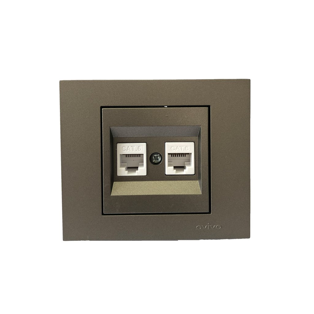 Штекер компјутерски 2-ка OVIVO антрацит 400-230