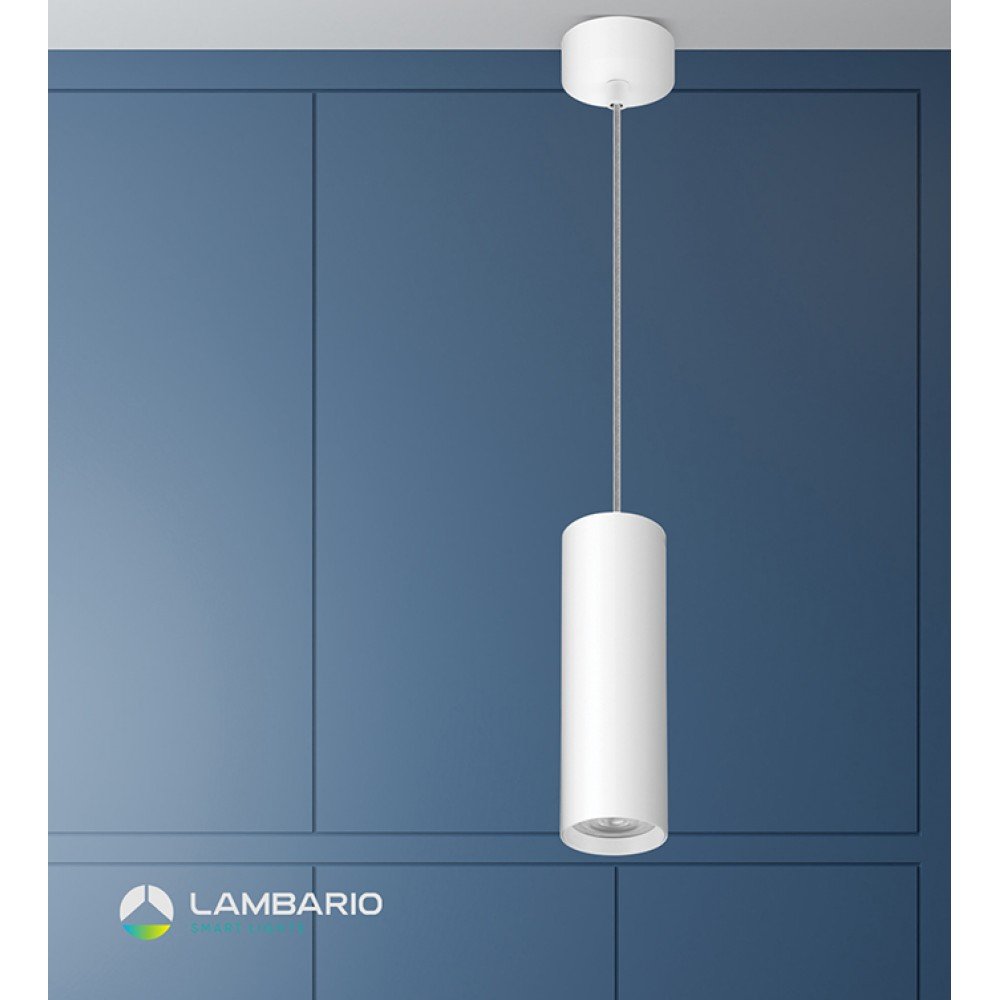 Висечи спот за GU10 бел Lambario