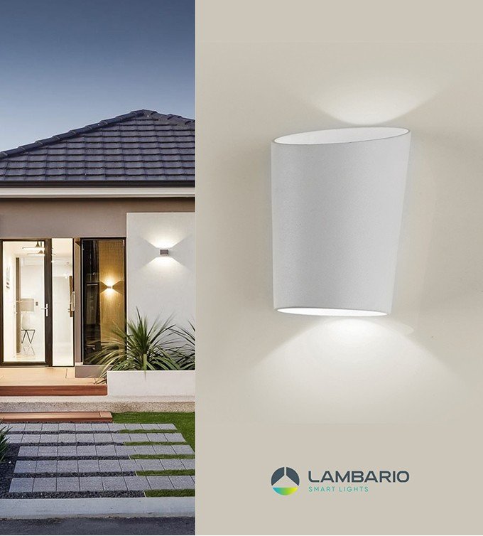 Ѕиден Спот 2*3W 4200k ip65 бел Lambario