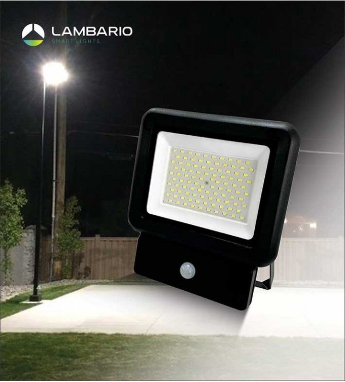 Рефлектор соларен со сензор 50W Lambario