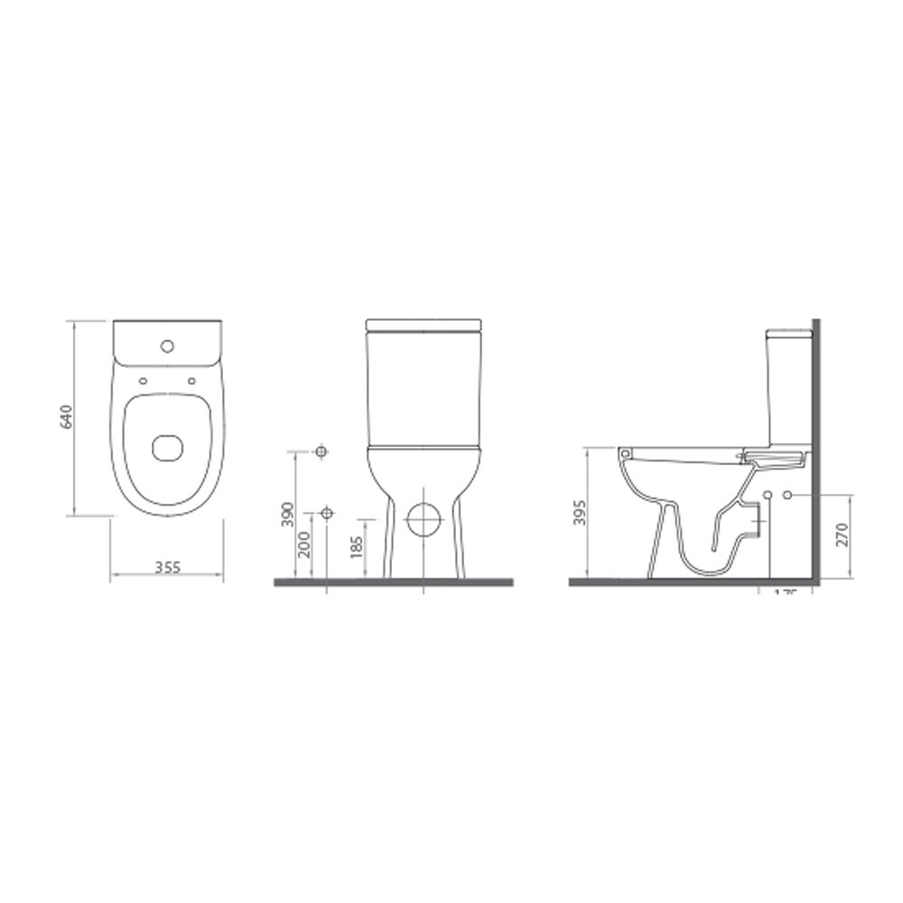 Моноблок BTW Pan S-trap без тарет (Opal) Lapino