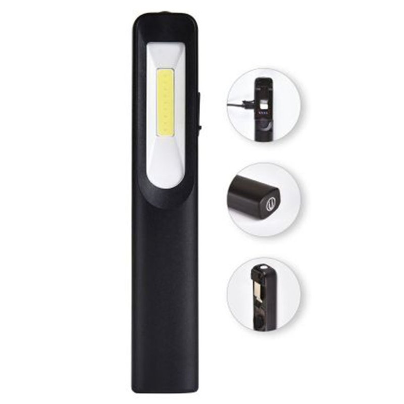Commel LED светилка, 3W + 3W COB, магнетен држач + USB