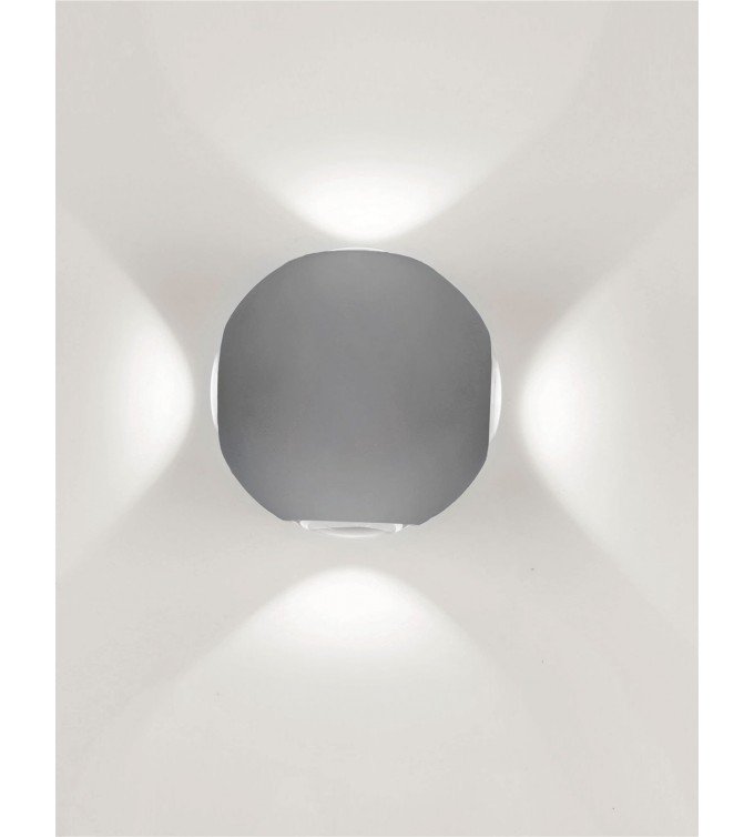 Ѕиден Спот 4*1W 4200k ip65 сив Lambario
