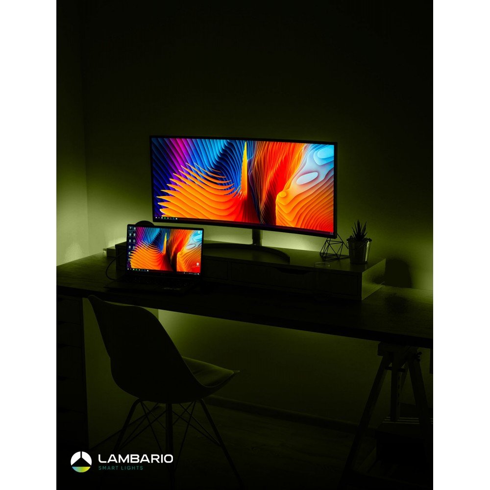 Лед лента 12V 4.8W 3000к 5m Lambario