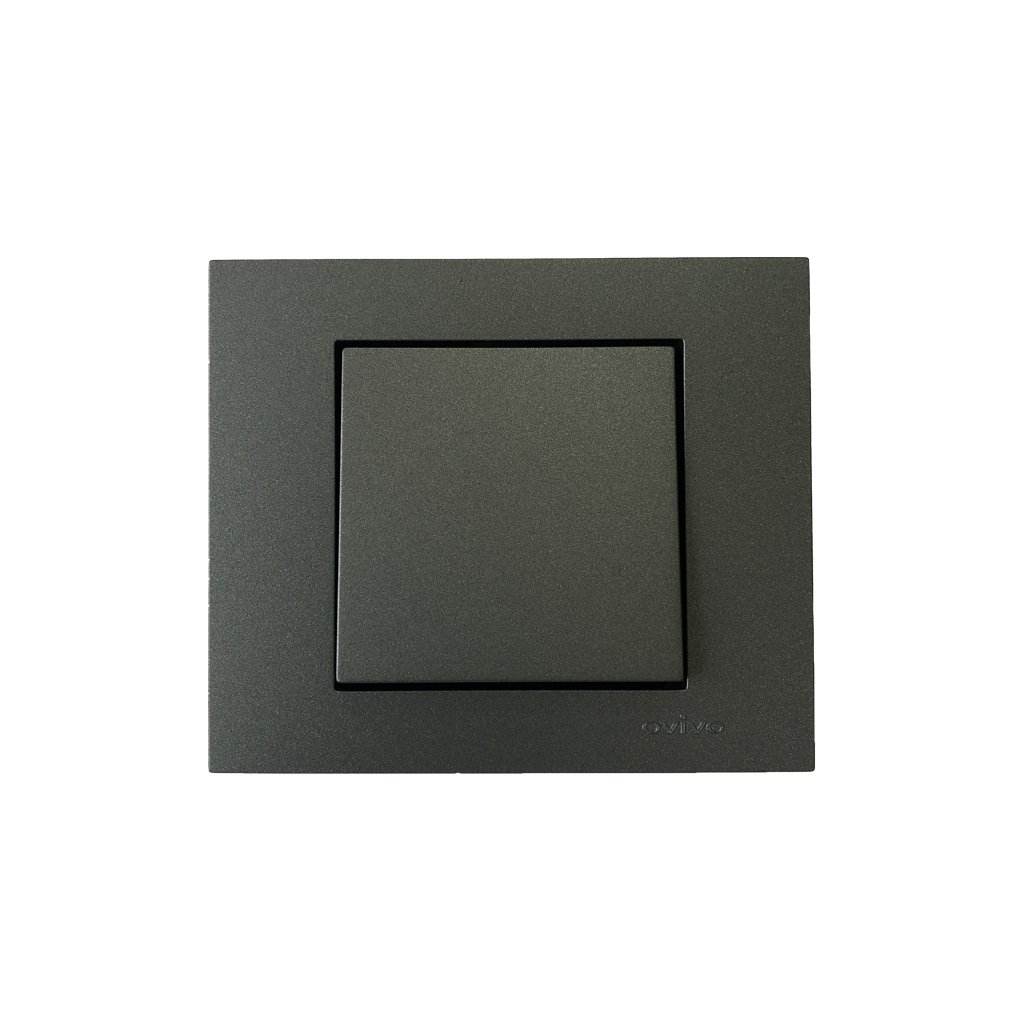 Прекидач ОВИВО темно сив 400-200