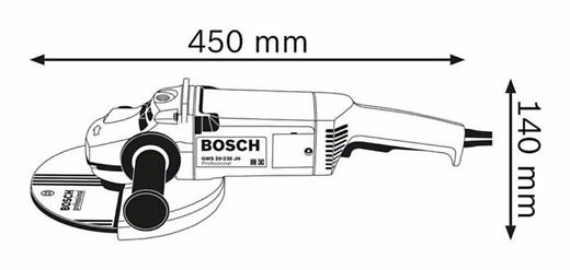 Брусалица Bosch GWS 20-230 JH - soft start