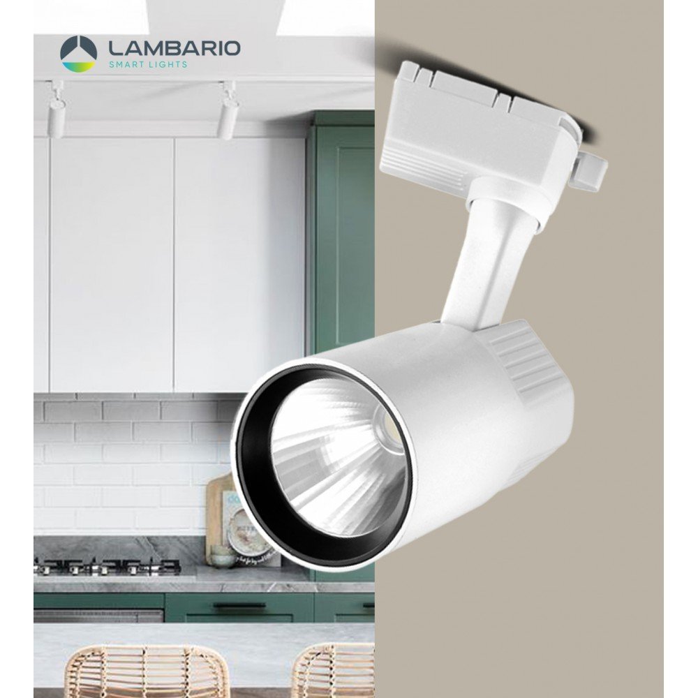 Спот за на шина бел 30W Lambario