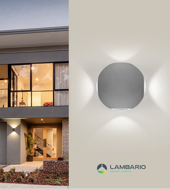 Ѕиден Спот 4*1W 4200k ip65 сив Lambario
