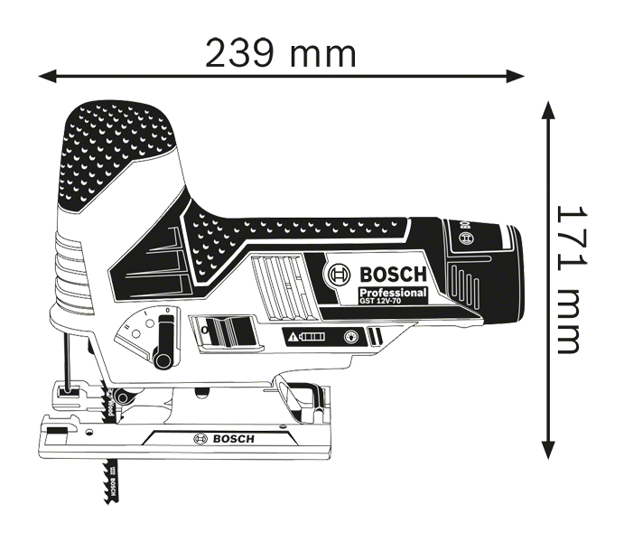Батериска убодна пила Bosch GST 12V-70