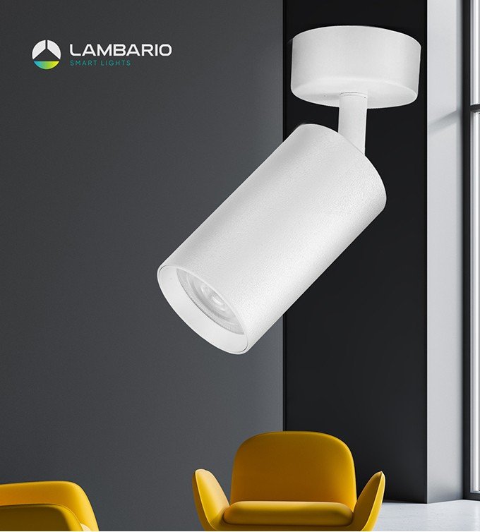 Спот GU10 100мм бел Lambario